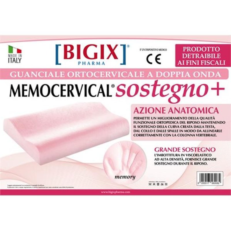 Guanciale Sostegno+ trattamento antibatterico - cuscino ortopedico antiacaro per sostegno cervicale
