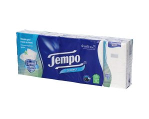 Tempo Fazzoletti Protect con Agente Antibatterico e Aloe vera 10 Pacchetti