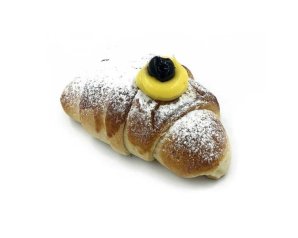 Cornetto alla Crema 150 Grammi Fdc Cornetto Ripieno alla Crema Pasticcera per Colazione e Merenda