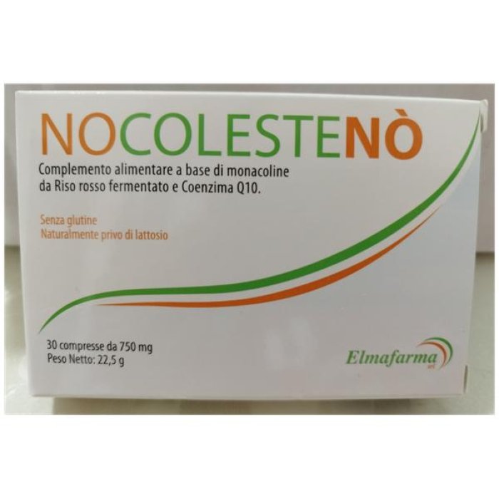Nocolesteno 60 Compresse – Integratore per il Controllo del Colesterolo con Riso Rosso Fermentato e Coenzima Q10 Nocolesteno 60 Compresse – Integratore per il Controllo del Colesterolo con Riso Rosso Fermentato e Coenzima Q10