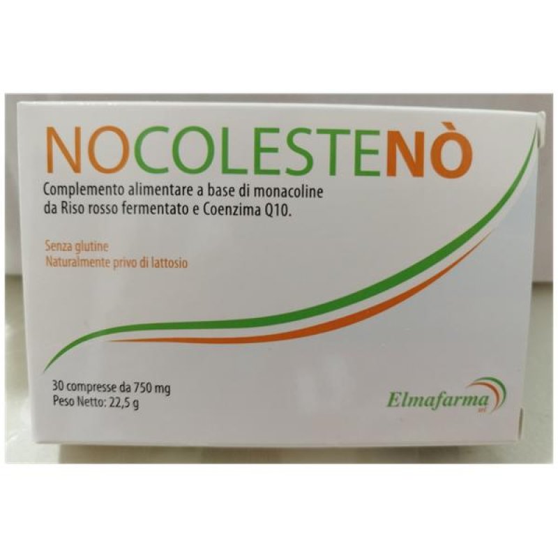 Nocolesteno 60 Compresse &ndash; Integratore per il Controllo del Colesterolo con Riso Rosso Fermentato e Coenzima Q10