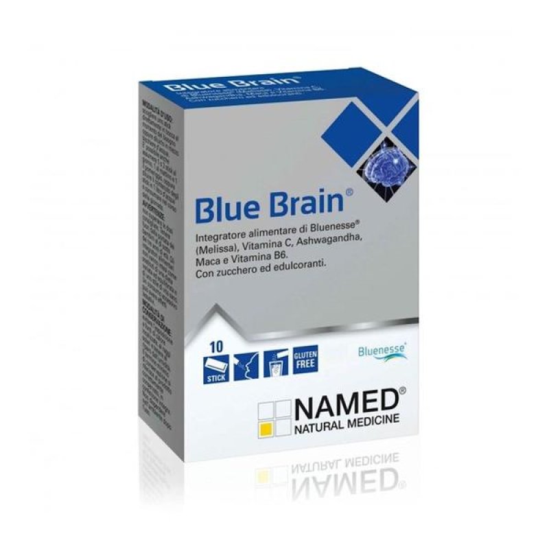 Named Blue Brain Integratore Benessere Mentale 10 stick Named Blue Brain Integratore Benessere Mentale 10 stick