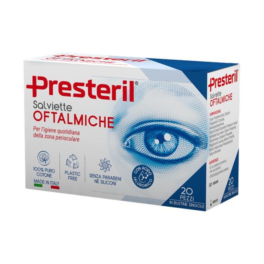 Deterofta Fluid salviette + OftaFluid - kit detergente per palpebre e igiene perioculare Deterofta Fluid salviette + OftaFluid - kit detergente per palpebre e igiene perioculare