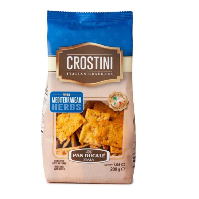 Crostini Mediterraneo 6x25 g - crostini gusto mediterraneo con erbe e pomodoro