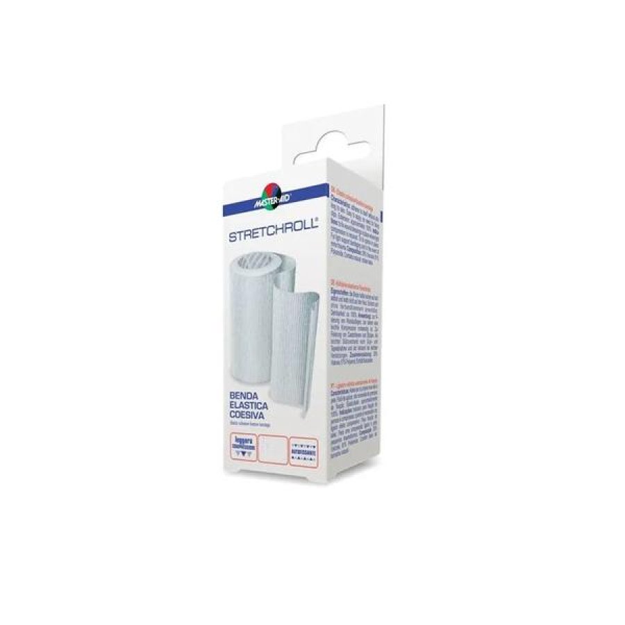 M-Aid StretchRoll Coes M 4x12 cm - benda coesiva elastica in rotolo M-Aid StretchRoll Coes M 4x12 cm - benda coesiva elastica in rotolo