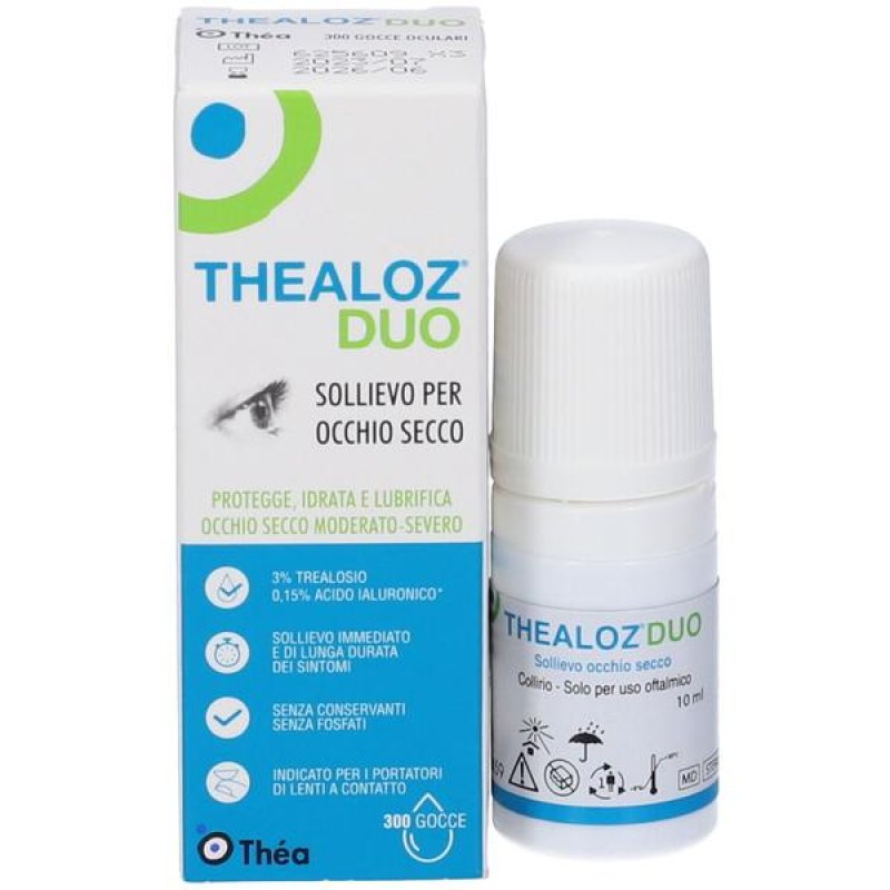 New Pharmashop Thealoz Duo Soluzione Oculare per Occhio Secco 10 ml New Pharmashop Thealoz Duo Soluzione Oculare per Occhio Secco 10 ml