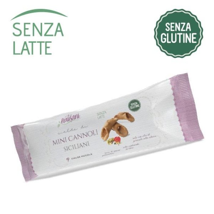 Natisani Cannoli Siciliani Senza Glutine e Senza Lattosio 12 pezzi - 60 g in Prodotti Salute