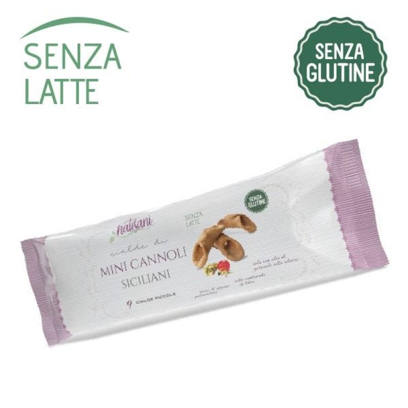 Natisani Cannoli Siciliani Senza Glutine e Senza Lattosio 12 pezzi - 60 g in Prodotti Salute Natisani Cannoli Siciliani Senza Glutine e Senza Lattosio 12 pezzi - 60 g in Prodotti Salute