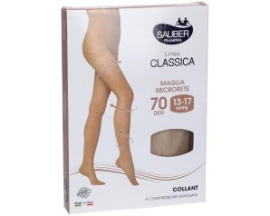 Sauber donna QSK 70 collant compressione media NE/BLL/XL - calze contenitive modellanti