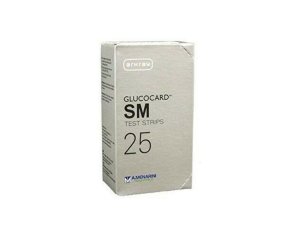 Glucocard S Test Strips 25 Strisce Reattive per Misurazione della Glicemia nel Sangue