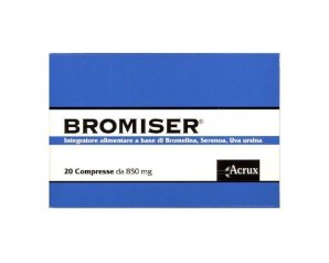 Bromedren 20 Compresse Integratore Alimentare Drenante e Depurativo per Gambe Pesanti e Ritenzione Idrica
