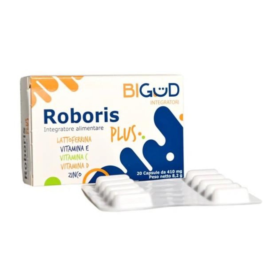 Bigud Roboris Plus 20 capsule - integratore in capsule per sostegno di energia e difese immunitarie Bigud Roboris Plus 20 capsule - integratore in capsule per sostegno di energia e difese immunitarie