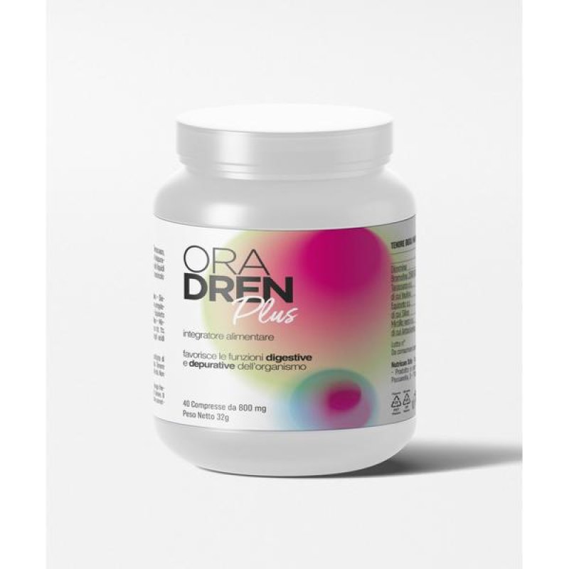 Ora Dren Plus 40 Compresse Integratore Drenante per Gambe e Pancia Favorisce il Drenaggio dei Liquidi e la Depurazione Ora Dren Plus 40 Compresse Integratore Drenante per Gambe e Pancia Favorisce il Drenaggio dei Liquidi e la Depurazione