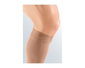 Calze Medicali a Compressione Medi Classe 1 in Cotone con Reggicalze Taglia 5 per Circolazione, Vene Varicose e Gambe Stanche