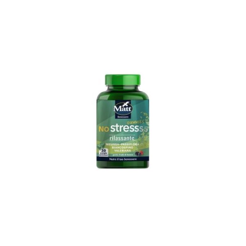 MATT NO STRESS Gummies 30 Pastiglie Gommose Antistress per Relax e Benessere Contro lo Stress MATT NO STRESS Gummies 30 Pastiglie Gommose Antistress per Relax e Benessere Contro lo Stress