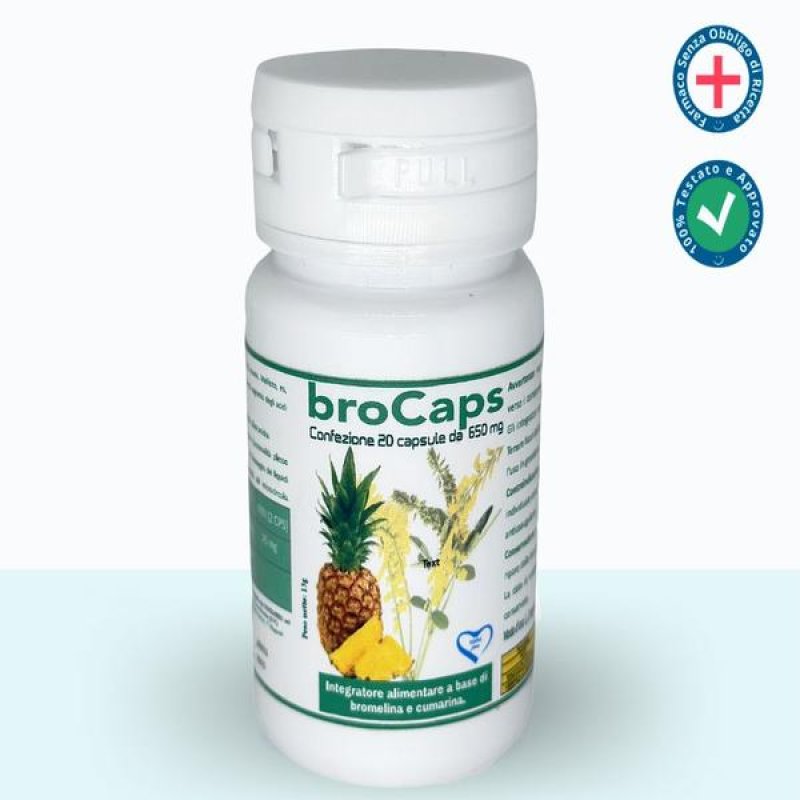 Brocaps Integratore Fermenti Lattici Vivi 20 Capsule Gastroresistenti per Benessere Intestinale Brocaps Integratore Fermenti Lattici Vivi 20 Capsule Gastroresistenti per Benessere Intestinale