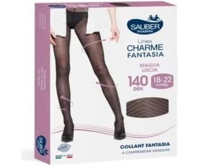 Sauber Charme Fantasy 140 Chic nero 1 - collant fantasia coprente a compressione leggera