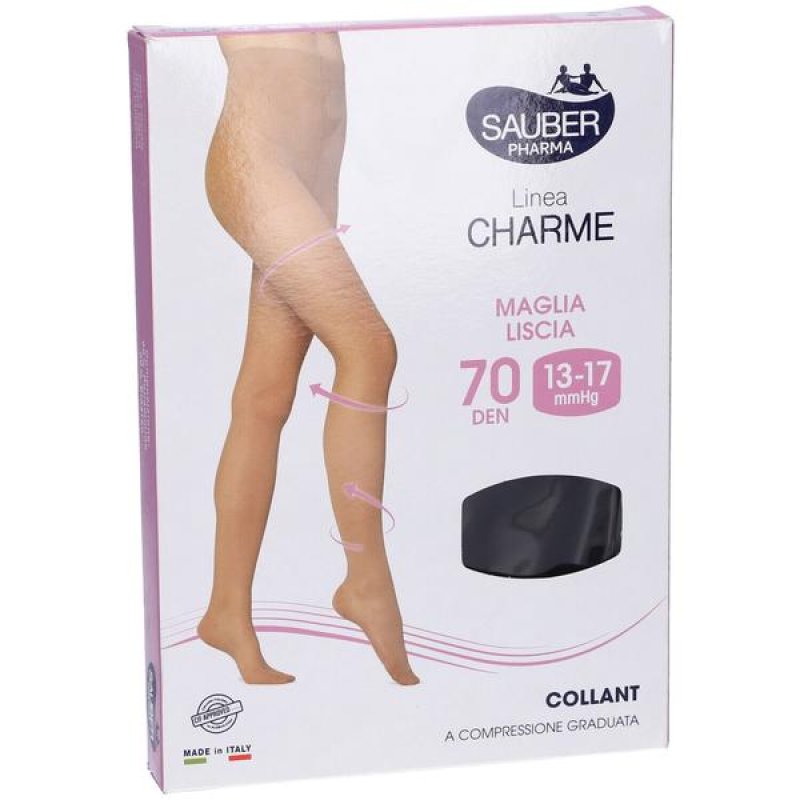 Sauber Charme Fantasia 70 Chic nero 5 - collant fantasia 70 den nero taglia 5 Sauber Charme Fantasia 70 Chic nero 5 - collant fantasia 70 den nero taglia 5