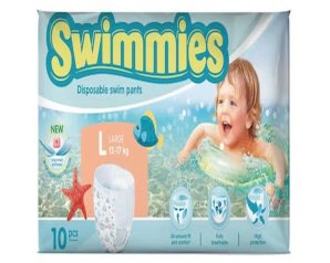 Swimmies Pants Large 12-17 kg 10 pezzi pannolini costume contenitivi per il mare e piscina per bambini