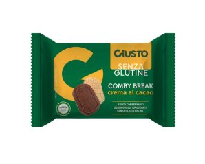 Giusto Senza Glutine Combi Break al Cacao – Snack Ripieno per Colazione e Merenda, Merendina Senza Glutine al Cacao