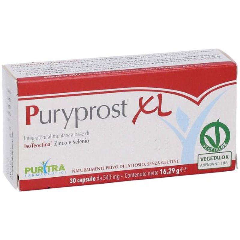 Purytra Farmaceutici Puryprost Xl 30 Capsule Vegetali Gastroresistenti Purytra Farmaceutici Puryprost Xl 30 Capsule Vegetali Gastroresistenti