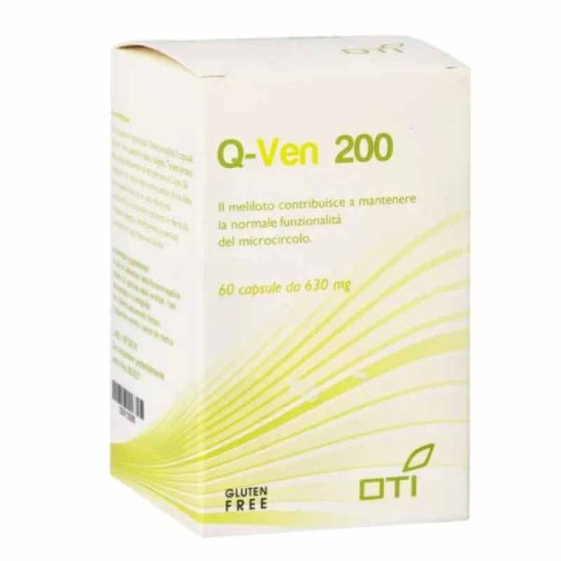 Q-VEN 200 Integratore per la Circolazione Venosa e Gambe Pesanti 60 Capsule da 560 Milligrammi OTI Q-VEN 200 Integratore per la Circolazione Venosa e Gambe Pesanti 60 Capsule da 560 Milligrammi OTI