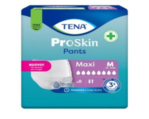 Tena Pants Maxi Taglia M Mutandine Assorbenti per Incontinenza Elevata 8 Pezzi