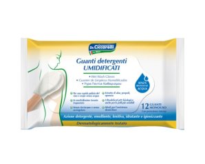 Guanto detergente senza risciacquo 12 pezzi - guanti monouso per igiene del corpo