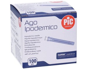 Ago Ipodermico Monouso Pic Calibro 20 Sterile per Iniezioni Confezione 100 Pezzi