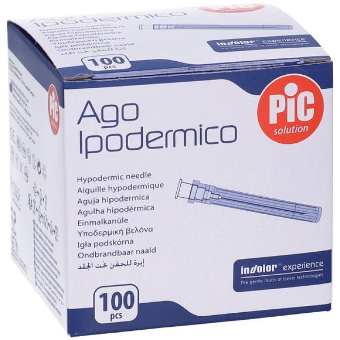 Ago Ipodermico Monouso Pic Calibro 20 Sterile per Iniezioni Confezione 100 Pezzi Ago Ipodermico Monouso Pic Calibro 20 Sterile per Iniezioni Confezione 100 Pezzi