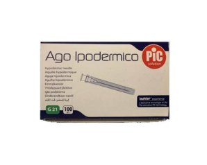 PIC Ago Ipodermico G21 Sterile Monouso in Blister Singolo 100 Pezzi