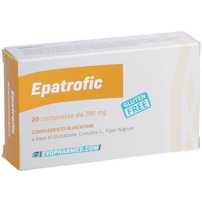 Epatrofic Integratore Fegato 20 Compresse 790 mg per Depurazione e Benessere Epatica Epatrofic Integratore Fegato 20 Compresse 790 mg per Depurazione e Benessere Epatica