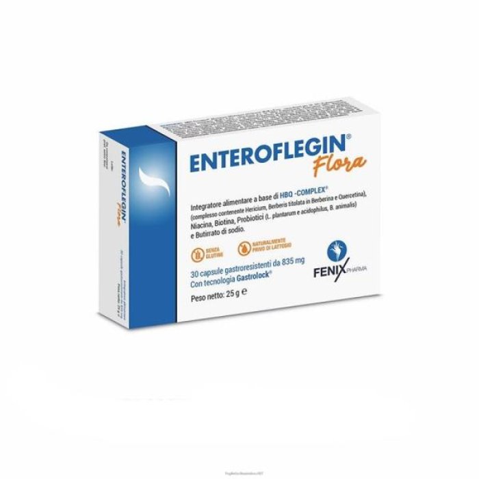 Enteroflegin Flora 30 Capsule Integratore per l&rsquo;Equilibrio della Flora Intestinale Salzwedel