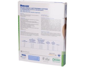 Dualsan Calza Terapeutica a Compressione Graduata Classe 1 con Tassello – Calza Elastica Medico Sanitaria per Gambe e Circolazione