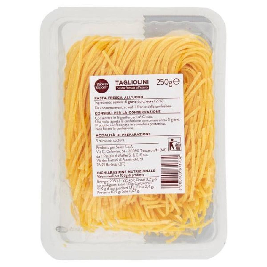 SAPORI CASA Tagliolini Uovo250 SAPORI CASA Tagliolini Uovo250