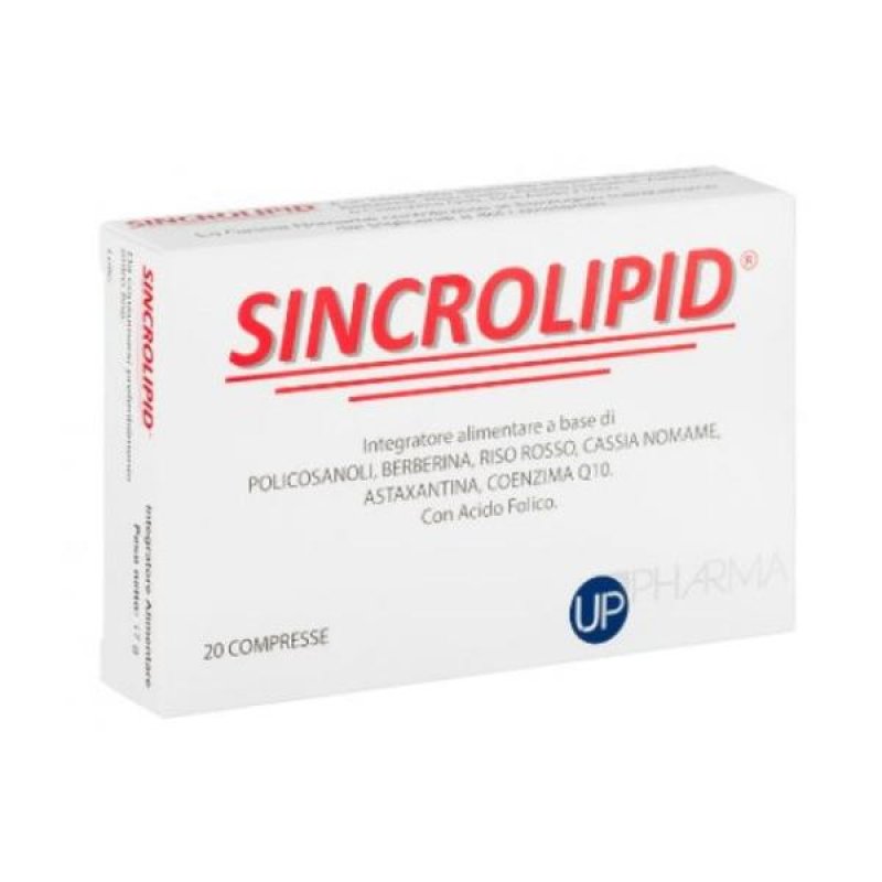 Sincrolipid 20 Compresse Integratore Colesterolo e Trigliceridi per Metabolismo dei Lipidi