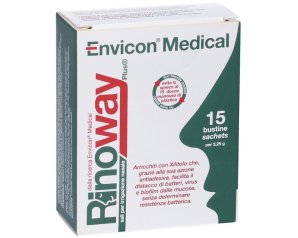 Rinoway Plus Sali Isotonici 15 Bustine per Lavaggi Nasali Delicati and Sicuri – Pulizia the Naso di Adulti e Bambini