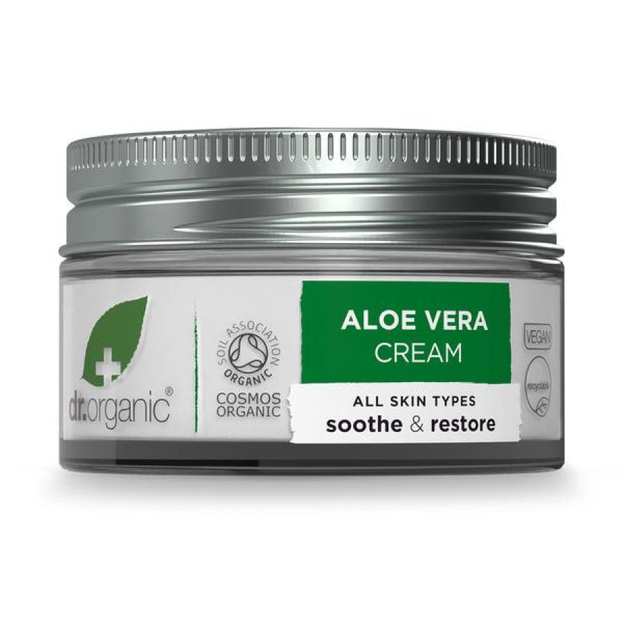 Doctor Organic Aloe Vera Crema Viso Idratante Lenitiva 50 ml per Pelle Secca e Sensibile Doctor Organic Aloe Vera Crema Viso Idratante Lenitiva 50 ml per Pelle Secca e Sensibile