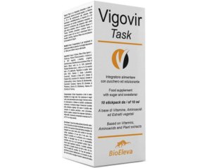 Vigovir Task Integratore Alimentare 10 Stick Orali per il Supporto delle Difese Immunitarie