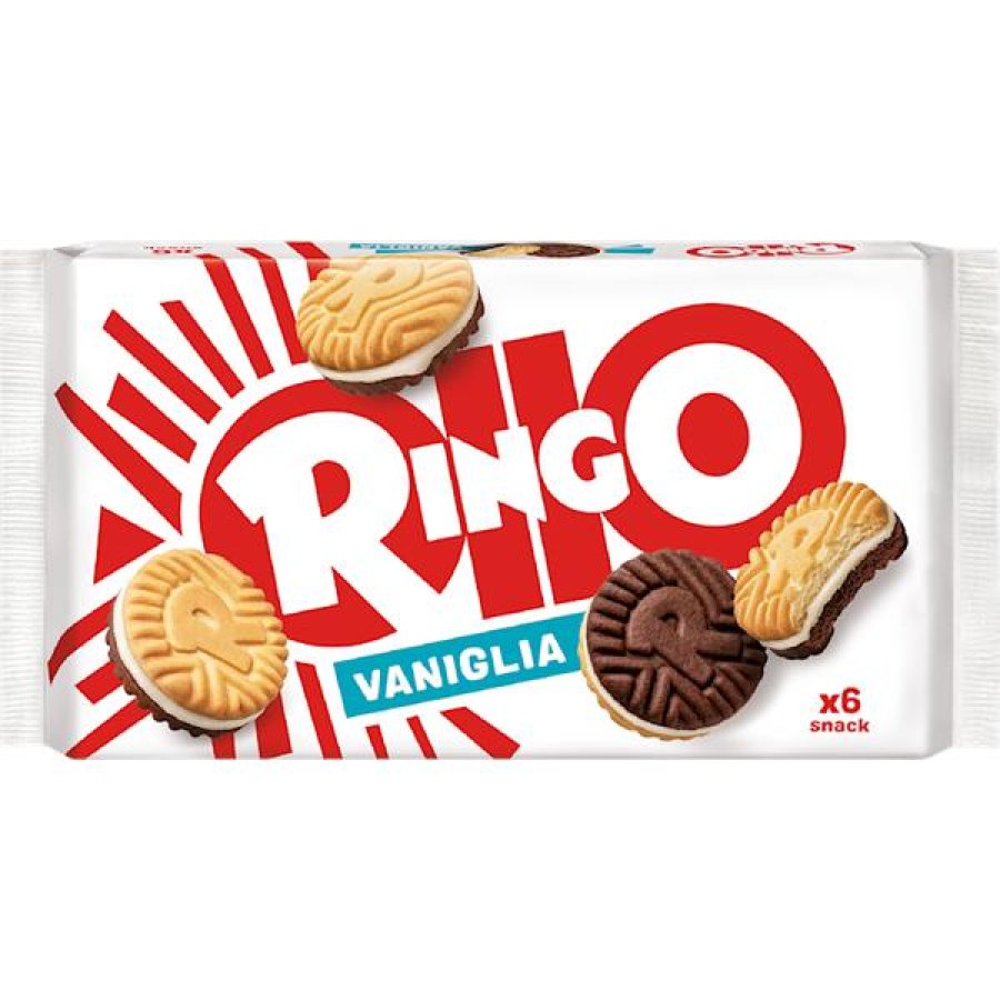 Biscotti Ringo Pavesi Ringo Classici con Crema al Latte 150 g Biscotti Ringo Pavesi Ringo Classici con Crema al Latte 150 g