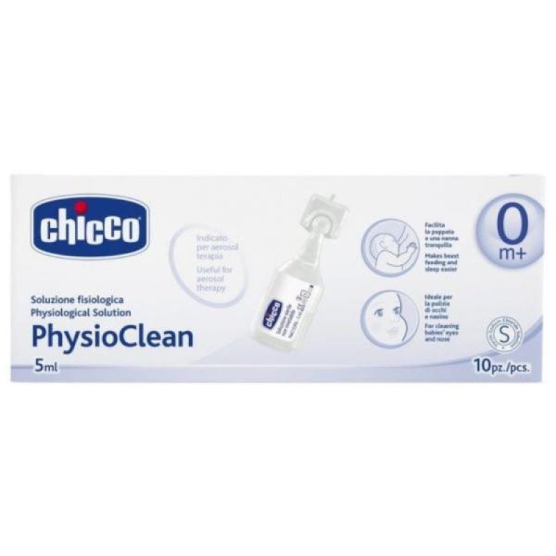 Physioclean soluzione isotonica 10 flaconcini 5 ml - lavaggi nasali per bambini e neonati Physioclean soluzione isotonica 10 flaconcini 5 ml - lavaggi nasali per bambini e neonati