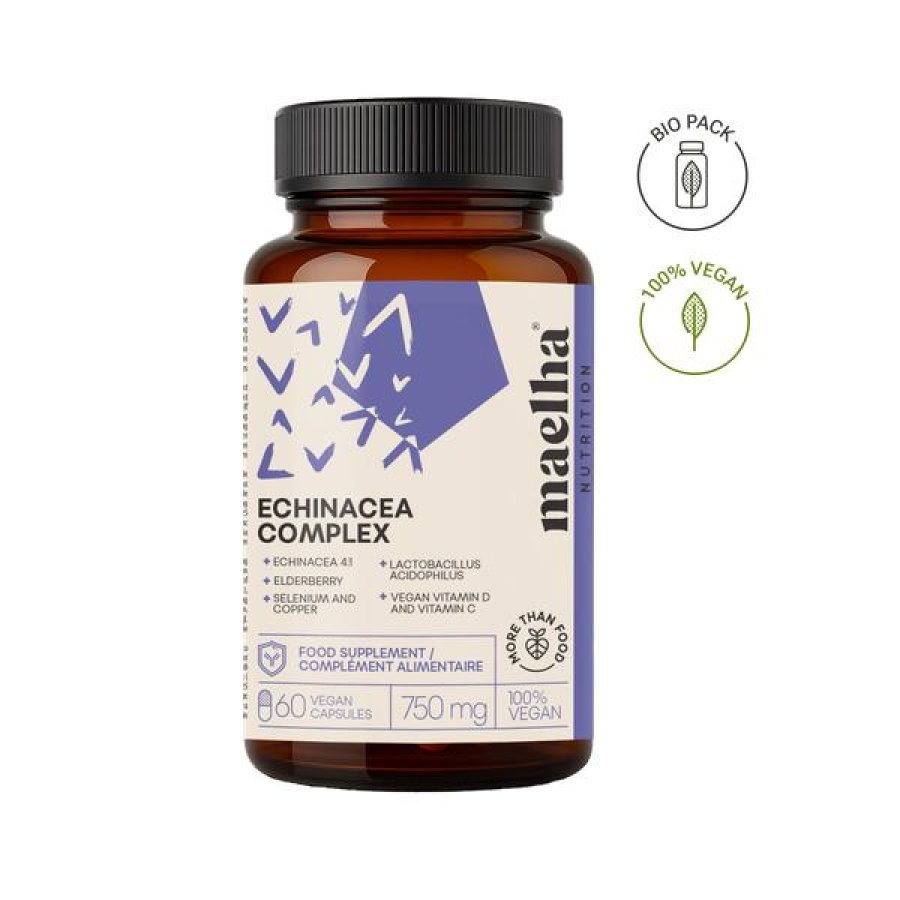 Maelha Nutr Echinacea Integratore 60 Capsule per Difese Immunitarie e Benessere delle Vie Respiratorie Maelha Nutr Echinacea Integratore 60 Capsule per Difese Immunitarie e Benessere delle Vie Respiratorie