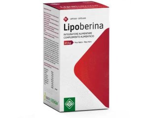 Lipoberina 90 cps 750 mg integratore alimentare in capsule per il metabolismo di lipidi e carboidrati