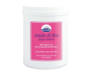 Amido di riso 200 g - polvere lenitiva per bagnetto e detergenza delicata della pelle sensibile