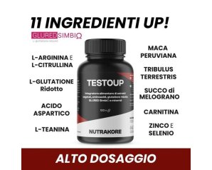 Nutrakore Testoup 120 Compresse Integratore per Uomo Supporto Naturale al Testosterone Massa Muscolare Energia e Vitalità