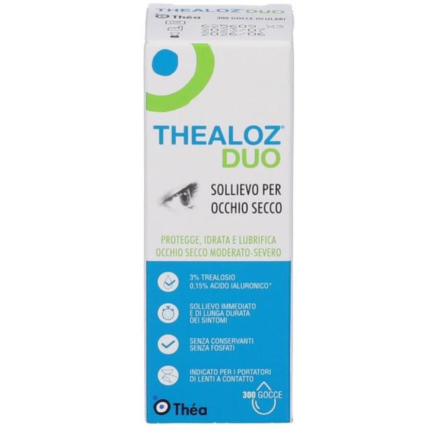 Thealoz Duo Soluzione oculare 10 ml - gocce oculari lubrificanti per occhi secchi Thealoz Duo Soluzione oculare 10 ml - gocce oculari lubrificanti per occhi secchi