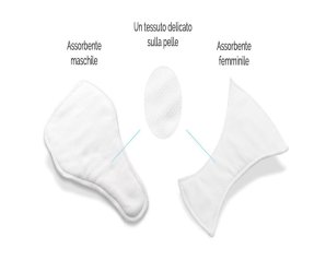 Dualdry Slip Assorbente Uomo per Incontinenza Leggera, Mutande Protettive Monouso, Confezione da 4 Pezzi