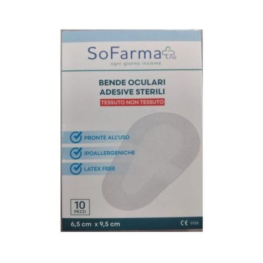Benda Oculare Monouso 10 Pezzi – Benda per Occhio Protettiva e Assorbente per Medicazione Oculare Benda Oculare Monouso 10 Pezzi – Benda per Occhio Protettiva e Assorbente per Medicazione Oculare