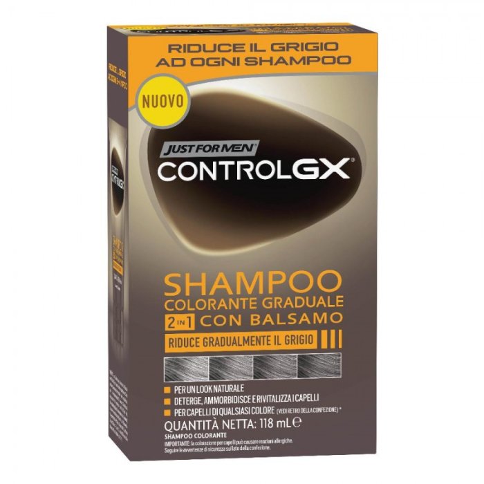 Just For Men Control Gx 2 In 1 Shampoo/Balsamo Colorante Graduale 118ml Just For Men Control Gx 2 In 1 Shampoo/Balsamo Colorante Graduale 118ml