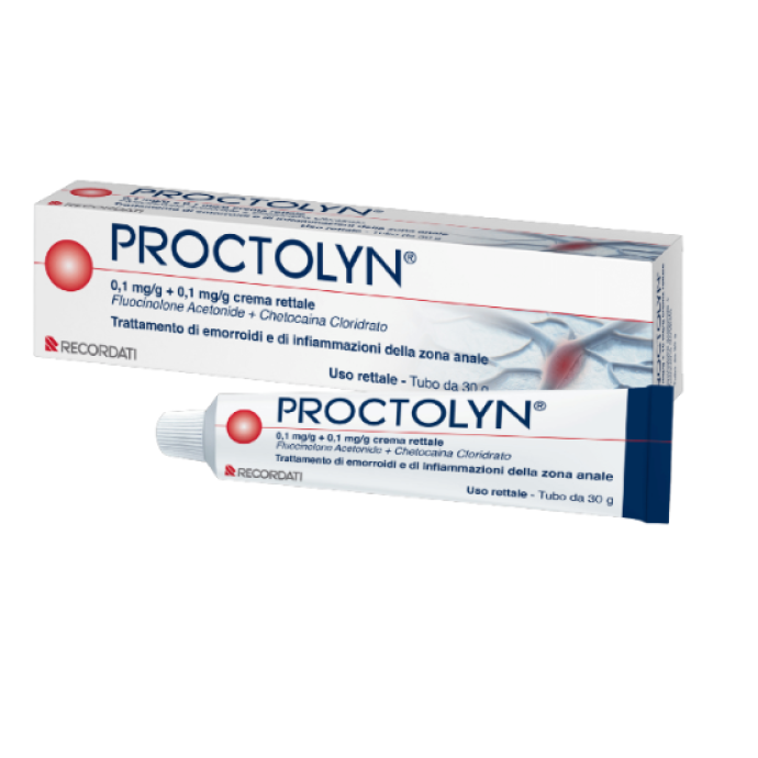 Proctolyn Crema Rettale Emorroidi Fluorcinolone Chetocaina 30g